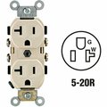 Leviton 20A Light Almond Heavy-Duty 5-20R Duplex Outlet S06-0CR20-0TS